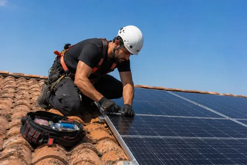 Maintenance et monitoring de panneaux solaires au Revest-les-Eaux