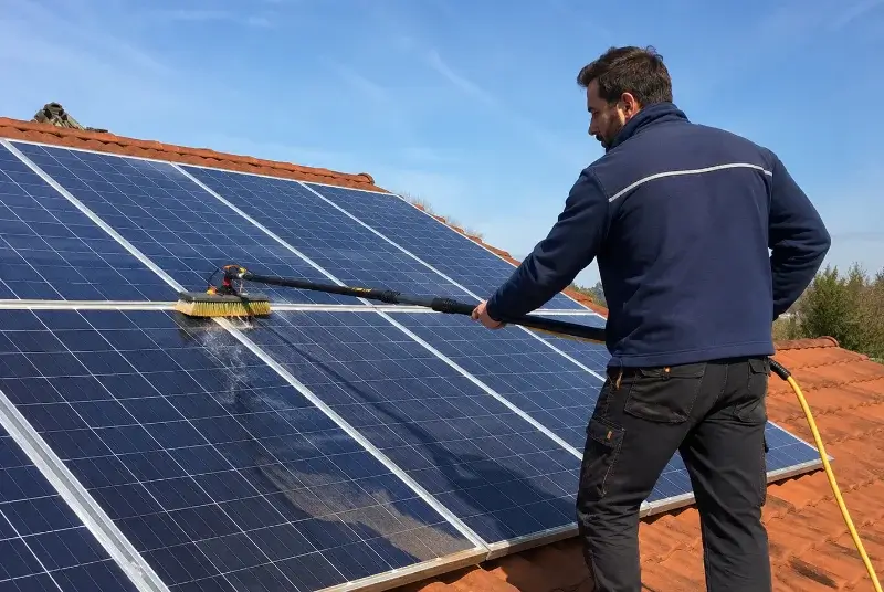 Nettoyage et entretien de panneaux solaires au Revest-les-Eaux